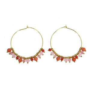 Coral Ethnica Hoops