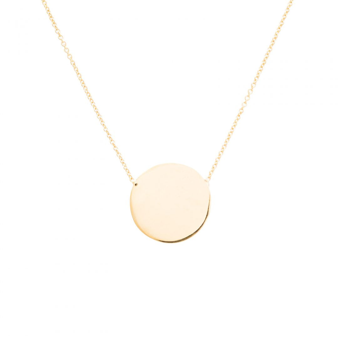 Golden Disc Pendant