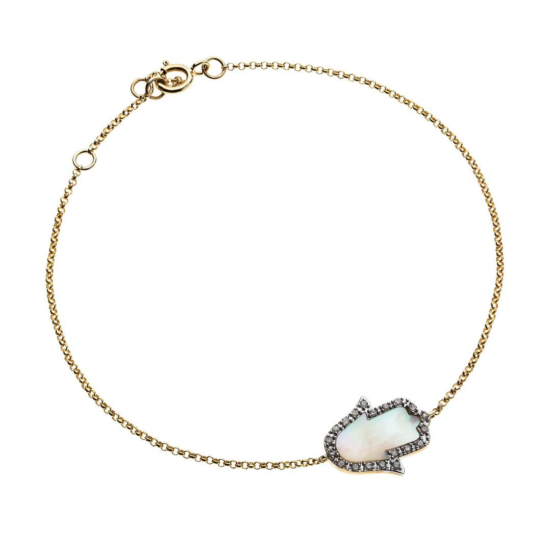 Pearl Hamsa Bracelet