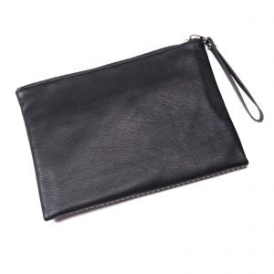 Black Oversized Studded Clutch
