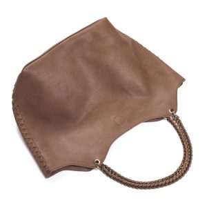 Taupe Chain Trim Tote
