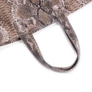 Faux Snake Skin Large Tote