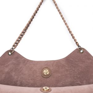 Taupe Chain Trim Tote