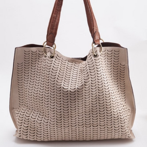 Ivory Perforated Tote