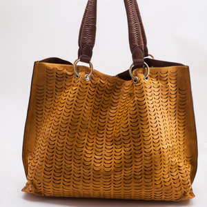 Mustard Perforated Tote