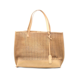 Nude Perforated Tote